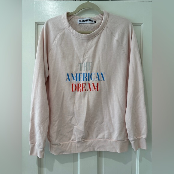The Laundry Room The American Dream pink crewneck sweater long sleeve - Picture 5 of 8